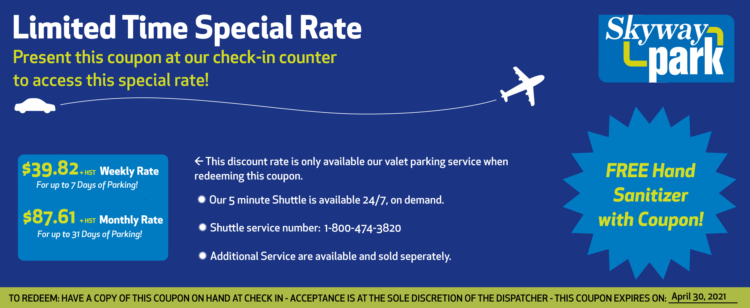 Special Rate Voucher Front