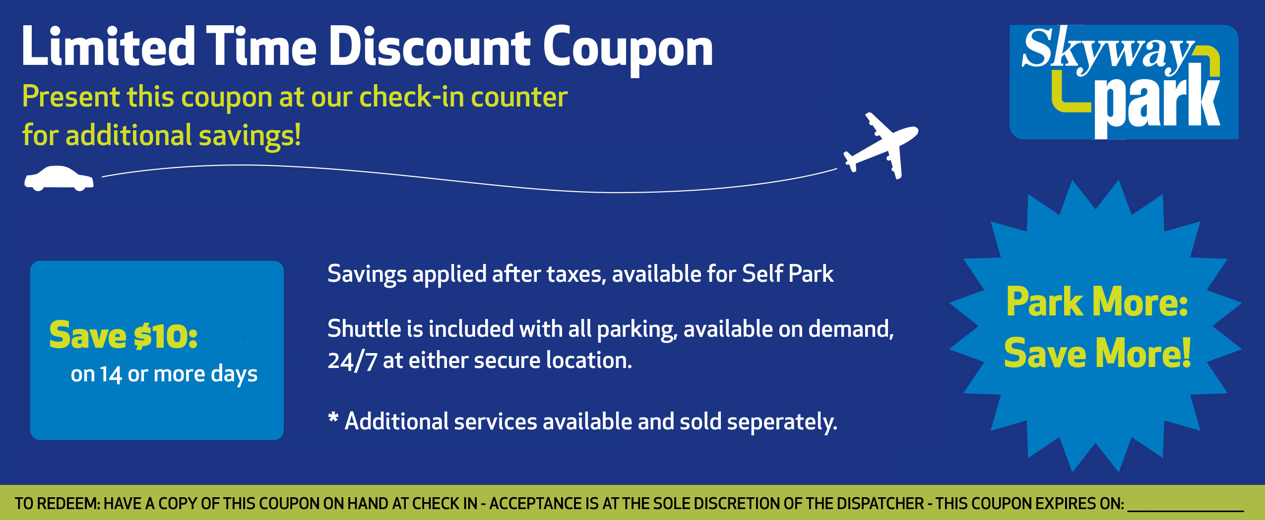 Parking Coupon Front